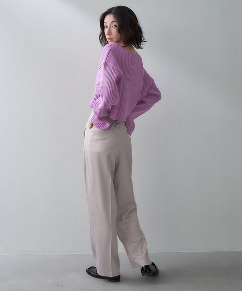 eL】Satin Tuck Pants | [公式]ジーナシス （JEANASIS）通販