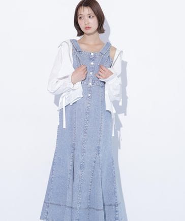 肩リボンデニムジャンスカ | [公式]JILL by JILL STUART（ジルバイジル