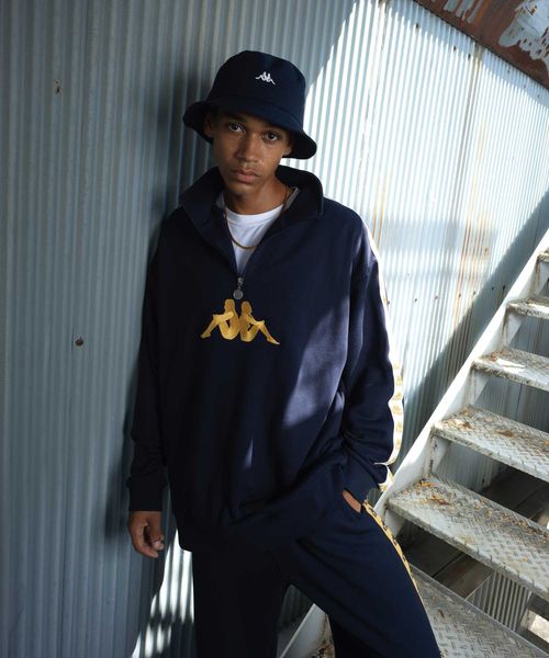 Kappa AUTHENTIC ユニセックス バンダハーフZIPスウェット グレー M メンズインナー カッパ 493310 and ST アンドエスティ(旧ドットエスティ) Kappa AUTHENTIC ユニセックス バンダハーフZIPスウェット グレー M メンズインナー カッパ 493310 and ST アンドエスティ(旧ドットエスティ)
