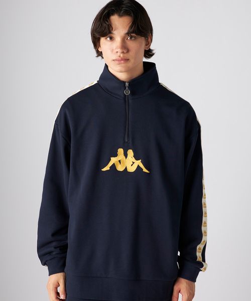 Kappa AUTHENTIC ユニセックス バンダハーフZIPスウェット グレー M メンズインナー カッパ 493310 and ST アンドエスティ(旧ドットエスティ) Kappa AUTHENTIC ユニセックス バンダハーフZIPスウェット グレー M メンズインナー カッパ 493310 and ST アンドエスティ(旧ドットエスティ)