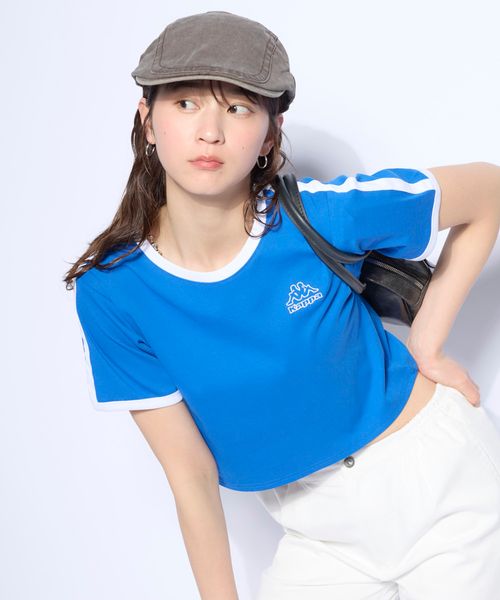 Kappa ワンポイント半袖リンガーTシャツ ピンク L ウィメンズインナー カッパ 493315 and ST アンドエスティ(旧ドットエスティ) Kappa ワンポイント半袖リンガーTシャツ ピンク L ウィメンズインナー カッパ 493315 and ST アンドエスティ(旧ドットエスティ)