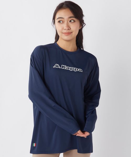 Kappa 【接触冷感】 ロングスリーブ Tシャツ グレー XL ウィメンズインナー カッパ 493330 and ST アンドエスティ(旧ドットエスティ) Kappa 【接触冷感】 ロングスリーブ Tシャツ グレー XL ウィメンズインナー カッパ 493330 and ST アンドエスティ(旧ドットエスティ)