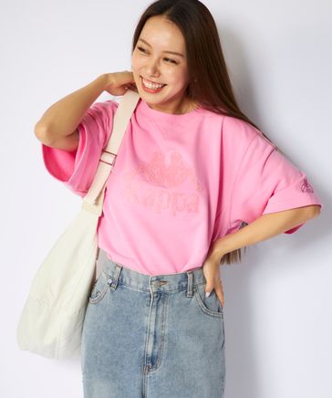 Kappa カッパ 半袖 Tシャツ レディース トレーナー スウェット セットアップ 215935 Kappa カッパ 半袖 Tシャツ レディース トレーナー スウェット