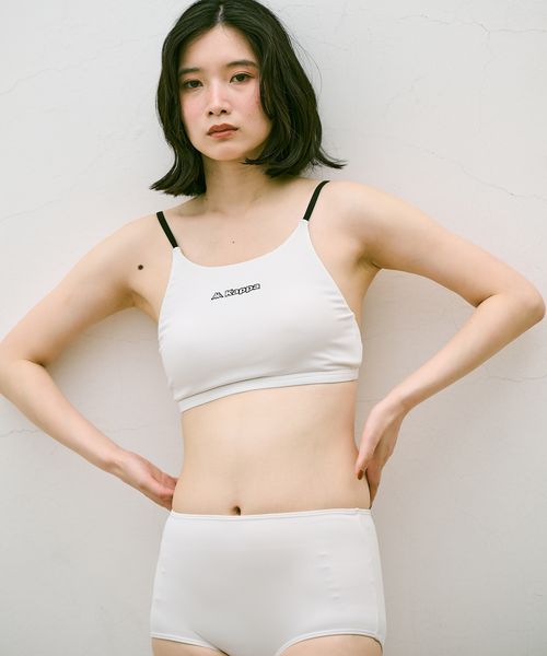 Kappa 【2点セット水着】ハイウエスト リブビキニ 2点セット 水着 レッド L カッパ 587242 and ST アンドエスティ(旧ドットエスティ) Kappa 【2点セット水着】ハイウエスト リブビキニ 2点セット 水着 レッド L カッパ 587242 and ST アンドエスティ(旧ドットエスティ)