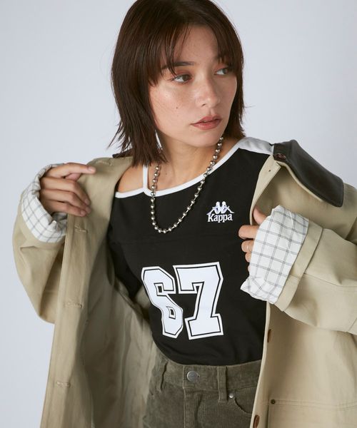 Kappa 【ショート丈】ナンバーロゴ 肩ストラップロンT ピンク L ウィメンズインナー カッパ 602616 and ST アンドエスティ(旧ドットエスティ) Kappa 【ショート丈】ナンバーロゴ 肩ストラップロンT ピンク L ウィメンズインナー カッパ 602616 and ST アンドエスティ(旧ドットエスティ)