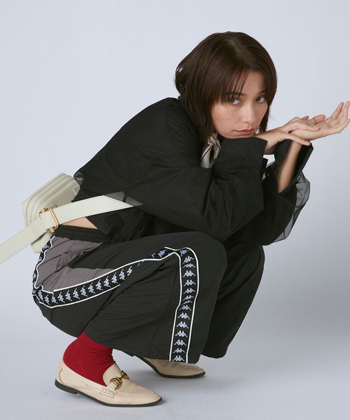 Kappa 【セットアップ対応】ワイドシルエット バンダナイロントラックパンツ ピンク L ウィメンズボトムス カッパ 602618 and ST アンドエスティ(旧ドットエスティ) Kappa 【セットアップ対応】ワイドシルエット バンダナイロントラックパンツ ピンク L ウィメンズボトムス カッパ 602618 and ST アンドエスティ(旧ドットエスティ)