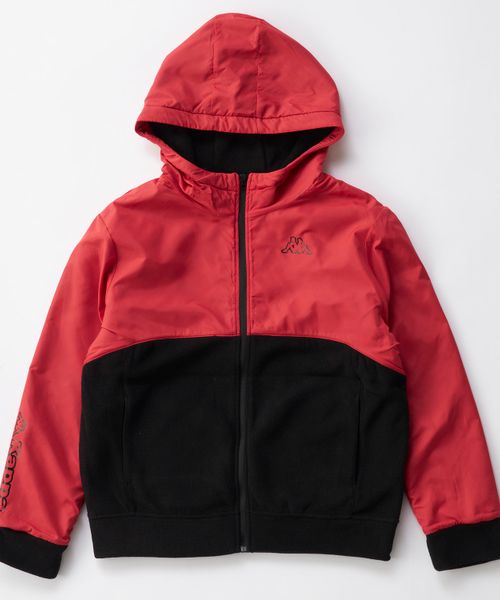 Kappa 【Kappa】フリース切り替えジャケット ボルドー キッズ カッパ 611741 and ST アンドエスティ(旧ドットエスティ) Kappa 【Kappa】フリース切り替えジャケット ボルドー キッズ カッパ 611741 and ST アンドエスティ(旧ドットエスティ)