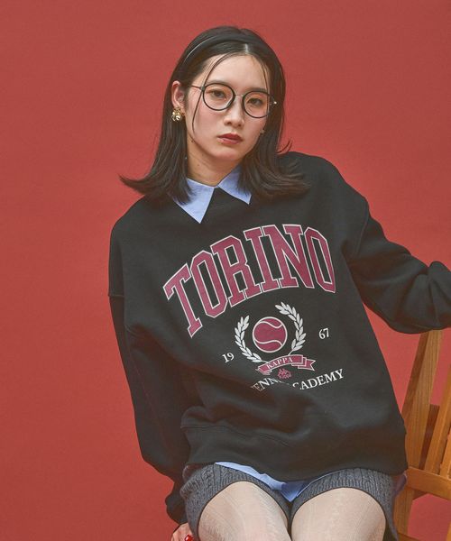 Kappa ≪Kappa×and ST ウェルネスクラブ≫Tennis Clubデザイン ユニセックススウェット ピンク S ウィメンズインナー カッパ 629850 and ST アンドエスティ(旧ドットエスティ) Kappa ≪Kappa×and ST ウェルネスクラブ≫Tennis Clubデザイン ユニセックススウェット ピンク S ウィメンズインナー カッパ 629850 and ST アンドエスティ(旧ドットエスティ)