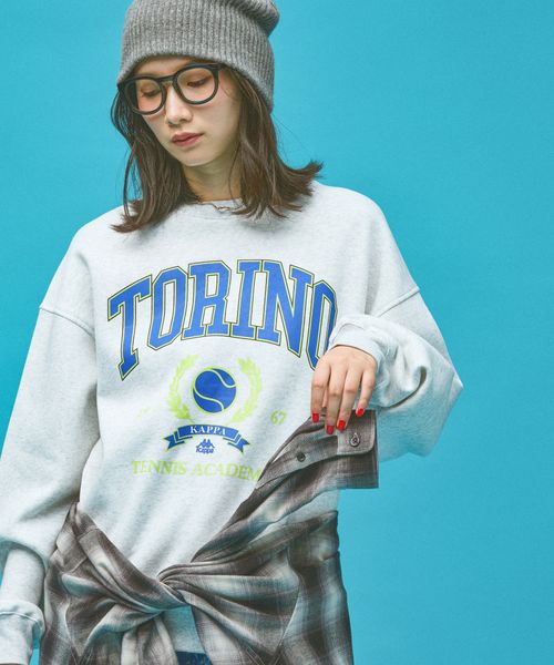 Kappa ≪Kappa×and ST ウェルネスクラブ≫Tennis Clubデザイン ユニセックススウェット レッド M ウィメンズインナー カッパ 629850 and ST アンドエスティ(旧ドットエスティ) Kappa ≪Kappa×and ST ウェルネスクラブ≫Tennis Clubデザイン ユニセックススウェット レッド M ウィメンズインナー カッパ 629850 and ST アンドエスティ(旧ドットエスティ)