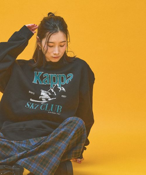 Kappa ≪Kappa×and ST ウェルネスクラブ≫スキークラブデザイン ユニセックススウェット ピンク L ウィメンズインナー カッパ 629854 and ST アンドエスティ(旧ドットエスティ) Kappa ≪Kappa×and ST ウェルネスクラブ≫スキークラブデザイン ユニセックススウェット ピンク L ウィメンズインナー カッパ 629854 and ST アンドエスティ(旧ドットエスティ)