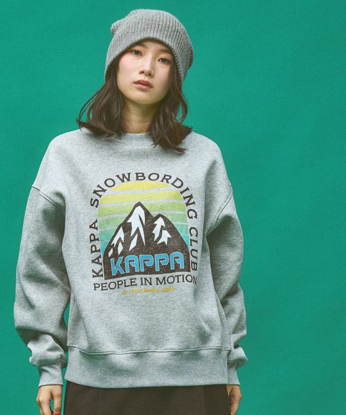 Kappa ≪Kappa×and ST ウェルネスクラブ≫マウンテンデザイン ユニセックススウェット ライトベージュ L ウィメンズインナー カッパ 629856 and ST アンドエスティ(旧ドットエスティ) Kappa ≪Kappa×and ST ウェルネスクラブ≫マウンテンデザイン ユニセックススウェット ライトベージュ L ウィメンズインナー カッパ 629856 and ST アンドエスティ(旧ドットエスティ)