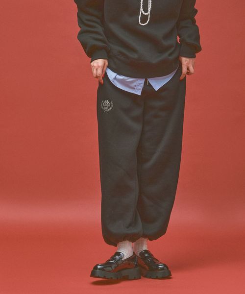 Kappa ≪Kappa×and ST ウェルネスクラブ≫ウェルネスデザイン ユニセックススウェットパンツ ピンク L ウィメンズボトムス カッパ 629868 and ST アンドエスティ(旧ドットエスティ) Kappa ≪Kappa×and ST ウェルネスクラブ≫ウェルネスデザイン ユニセックススウェットパンツ ピンク L ウィメンズボトムス カッパ 629868 and ST アンドエスティ(旧ドットエスティ)