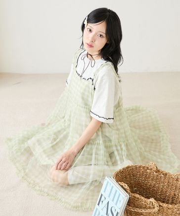 フリルチュールミニキャミワンピース | [公式]kutir（クティール）通販