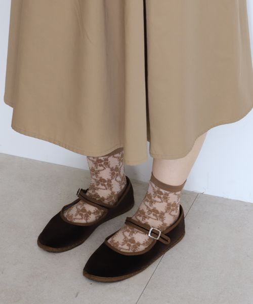 GUCCIフローラルレースアンクルソックス靴下 超美品 - メルカリ