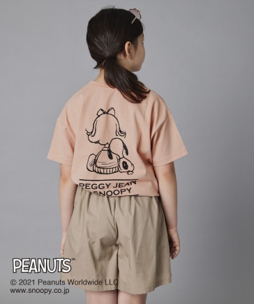 【ピーナッツ　コラボ】お揃いバックプリントTシャツ