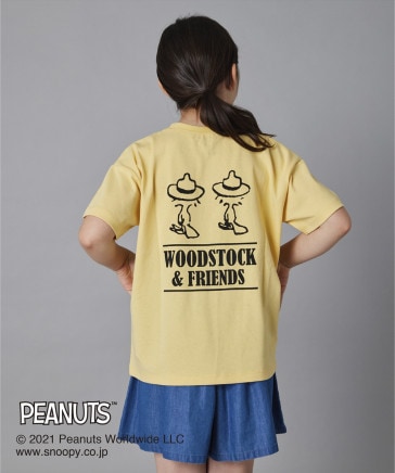 【ピーナッツ　コラボ】お揃いバックプリントTシャツ