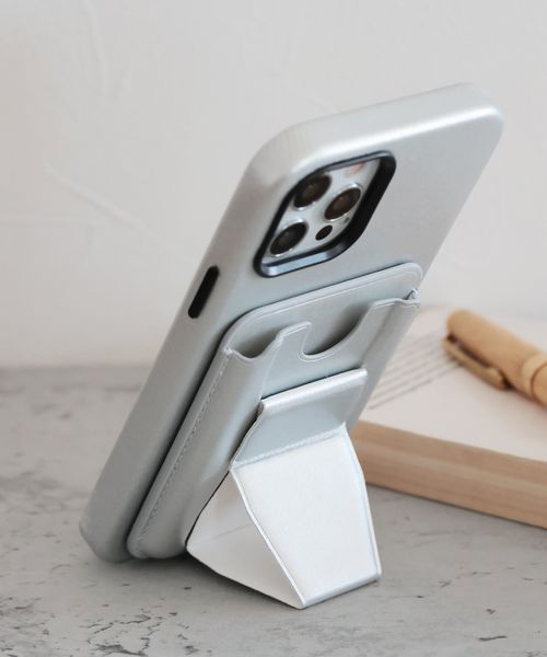 LAKOLE スマホスタンド&ポケット[一部店舗限定アイテム] ガジェット ホワイト FREE ラコレ 102389 and ST アンドエスティ（旧ドットエスティ）