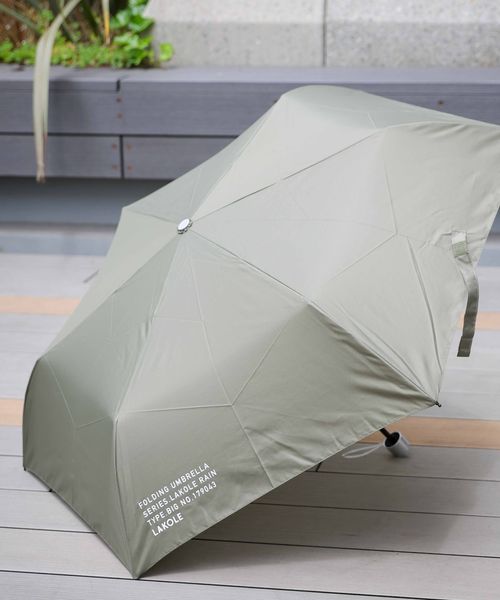 LAKOLE 大判ベーシック折り畳み傘[55cm] レイン カーキ FREE ラコレ 102908 and ST アンドエスティ（旧ドットエスティ）