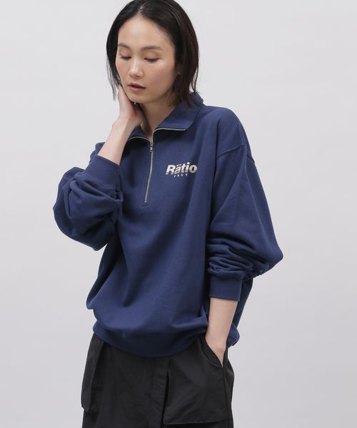 LAKOLE ロゴハーフジッププルオーバー ネイビー M ウィメンズインナー ラコレ 106409 and ST アンドエスティ(旧ドットエスティ) LAKOLE ロゴハーフジッププルオーバー ネイビー M ウィメンズインナー ラコレ 106409 and ST アンドエスティ(旧ドットエスティ)