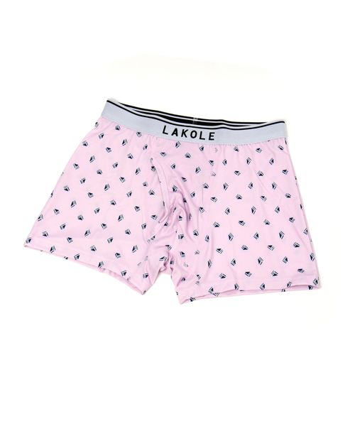 LAKOLE 幾何学柄ボクサーパンツ ピンク S メンズグッズ ラコレ 106756 and ST アンドエスティ(旧ドットエスティ) LAKOLE 幾何学柄ボクサーパンツ ピンク S メンズグッズ ラコレ 106756 and ST アンドエスティ(旧ドットエスティ)