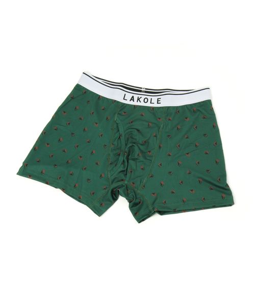 LAKOLE 幾何学柄ボクサーパンツ グリーン M メンズグッズ ラコレ 106756 and ST アンドエスティ(旧ドットエスティ) LAKOLE 幾何学柄ボクサーパンツ グリーン M メンズグッズ ラコレ 106756 and ST アンドエスティ(旧ドットエスティ)