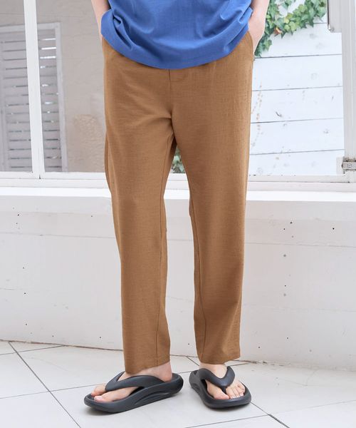 LAKOLE クリンクルスリムパンツ ベージュ S メンズボトムス ラコレ 107201 and ST アンドエスティ(旧ドットエスティ) LAKOLE クリンクルスリムパンツ ベージュ S メンズボトムス ラコレ 107201 and ST アンドエスティ(旧ドットエスティ)
