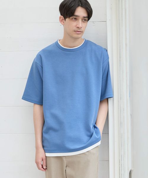 LAKOLE クリアダンボールレイヤーT ライトブルー L メンズインナー ラコレ 108800 and ST アンドエスティ(旧ドットエスティ) LAKOLE クリアダンボールレイヤーT ライトブルー L メンズインナー ラコレ 108800 and ST アンドエスティ(旧ドットエスティ)