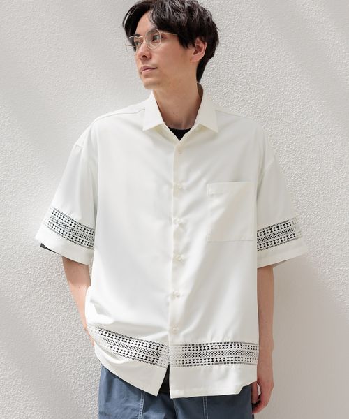 LAKOLE 切替レースシャツ ライトグレー L メンズインナー ラコレ 108979 and ST アンドエスティ(旧ドットエスティ) LAKOLE 切替レースシャツ ライトグレー L メンズインナー ラコレ 108979 and ST アンドエスティ(旧ドットエスティ)