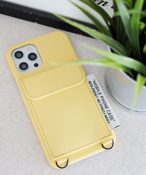 LAKOLE ポケット付きPUレザーiPhoneケース ガジェット イエロー S ラコレ 110386 and ST アンドエスティ(旧ドットエスティ) LAKOLE ポケット付きPUレザーiPhoneケース ガジェット イエロー S ラコレ 110386 and ST アンドエスティ(旧ドットエスティ)