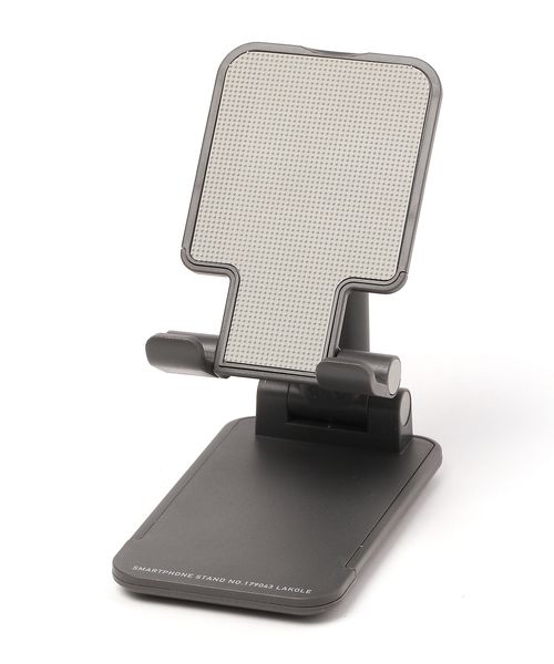 LAKOLE 折りたたみスマホスタンド 事務用品 チャコールグレー FREE ラコレ 110445 and ST アンドエスティ(旧ドットエスティ) LAKOLE 折りたたみスマホスタンド 事務用品 チャコールグレー FREE ラコレ 110445 and ST アンドエスティ(旧ドットエスティ)