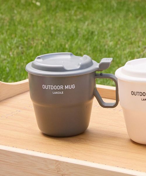 LAKOLE 【OUTDOOR】フタつきマグカップ ドリンク用品 シルバー FREE ラコレ 113678 and ST アンドエスティ(旧ドットエスティ) LAKOLE 【OUTDOOR】フタつきマグカップ ドリンク用品 シルバー FREE ラコレ 113678 and ST アンドエスティ(旧ドットエスティ)