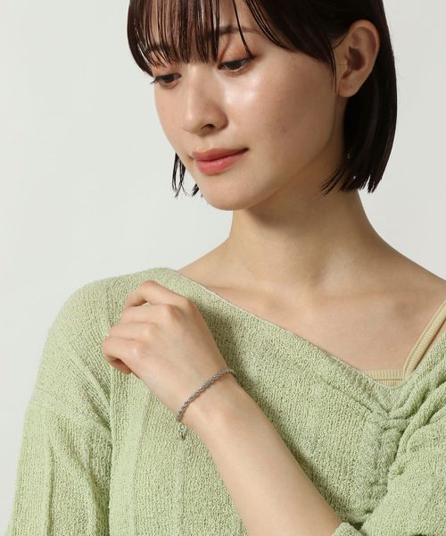 LAKOLE スクリューチェーンブレスレット2 ホワイト FREE ウィメンズグッズ ラコレ 114342 and ST アンドエスティ(旧ドットエスティ) LAKOLE スクリューチェーンブレスレット2 ホワイト FREE ウィメンズグッズ ラコレ 114342 and ST アンドエスティ(旧ドットエスティ)