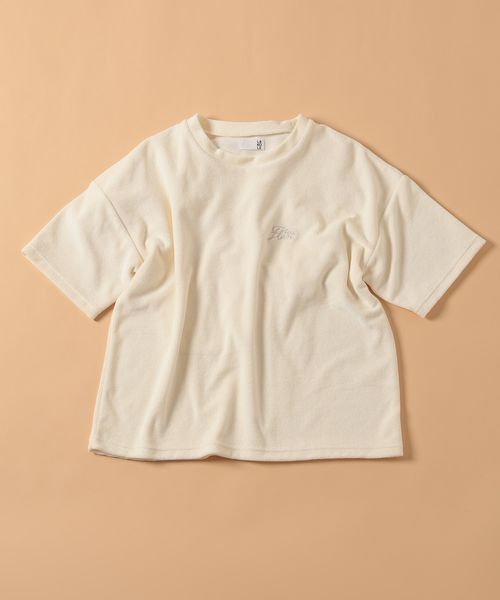 LAKOLE 【接触冷感】パイルクルーネック半袖<RELAXING WEAR> ベージュ FREE ウィメンズインナー ラコレ 114351 and ST アンドエスティ(旧ドットエスティ) LAKOLE 【接触冷感】パイルクルーネック半袖<RELAXING WEAR> ベージュ FREE ウィメンズインナー ラコレ 114351 and ST アンドエスティ(旧ドットエスティ)