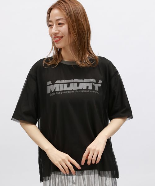 LAKOLE チュールレイヤードTEE シルバー S ウィメンズインナー ラコレ 115391 and ST アンドエスティ(旧ドットエスティ) LAKOLE チュールレイヤードTEE シルバー S ウィメンズインナー ラコレ 115391 and ST アンドエスティ(旧ドットエスティ)