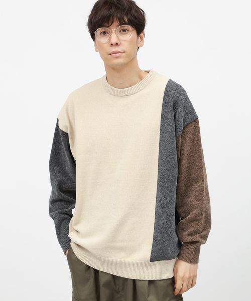 LAKOLE ソフトモール切替プルオーバー ベージュ L メンズインナー ラコレ 116741 and ST アンドエスティ(旧ドットエスティ) LAKOLE ソフトモール切替プルオーバー ベージュ L メンズインナー ラコレ 116741 and ST アンドエスティ(旧ドットエスティ)