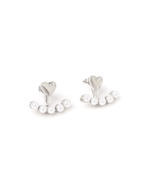 LAKOLE ハートジャケットピアス/アウトレット価格 ホワイト FREE ウィメンズグッズ ラコレ 121344 and ST アンドエスティ(旧ドットエスティ) LAKOLE ハートジャケットピアス/アウトレット価格 ホワイト FREE ウィメンズグッズ ラコレ 121344 and ST アンドエスティ(旧ドットエスティ)