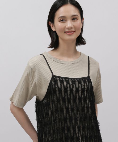 LAKOLE コットンテレコベーシックカットソー ブロンズ M ウィメンズインナー ラコレ 122489 and ST アンドエスティ(旧ドットエスティ) LAKOLE コットンテレコベーシックカットソー ブロンズ M ウィメンズインナー ラコレ 122489 and ST アンドエスティ(旧ドットエスティ)