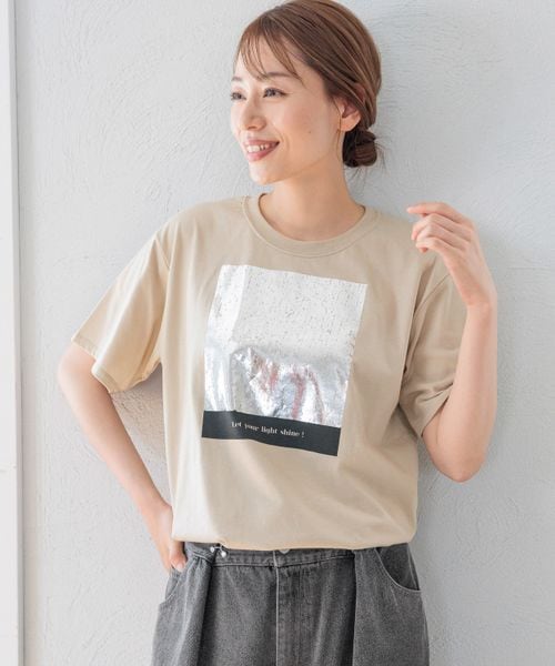 LAKOLE アソート箔プリントTEE ブラウン M ウィメンズインナー ラコレ 125540 and ST アンドエスティ(旧ドットエスティ) LAKOLE アソート箔プリントTEE ブラウン M ウィメンズインナー ラコレ 125540 and ST アンドエスティ(旧ドットエスティ)