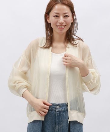 お値下可能！mal. レレレさん！シアー ブルゾン ブラック mal. レレレさん！シアーブルゾン ブラック