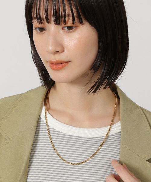 LAKOLE ステンレスシンプルチェーンネックレス2 ホワイト FREE ウィメンズグッズ ラコレ 128997 and ST アンドエスティ(旧ドットエスティ) LAKOLE ステンレスシンプルチェーンネックレス2 ホワイト FREE ウィメンズグッズ ラコレ 128997 and ST アンドエスティ(旧ドットエスティ)
