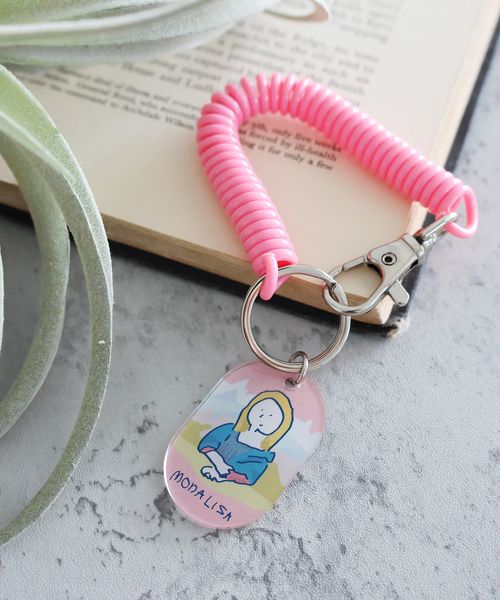 LAKOLE [世界の名作]コイルキーホルダー コミニュケーション オフホワイト FREE ラコレ 131958 and ST アンドエスティ（旧ドットエスティ）