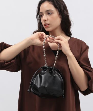 チェーンハンドル2WAYショルダーバッグ | [公式]ラコレ（LAKOLE）通販 