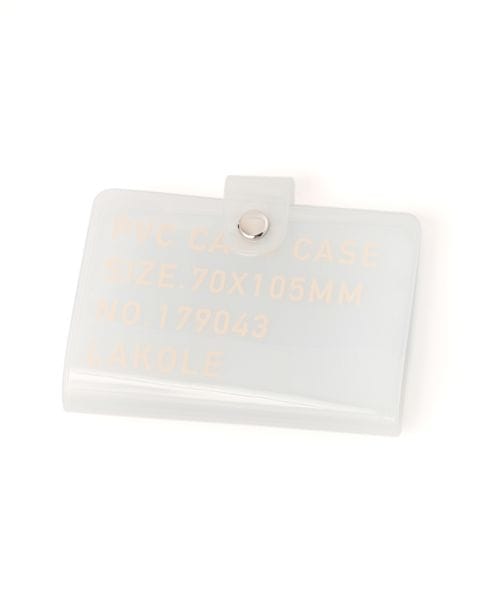 LAKOLE クリアカードファイル/アウトレット価格 事務用品 ライトグレー FREE ラコレ 135436 and ST アンドエスティ（旧ドットエスティ）