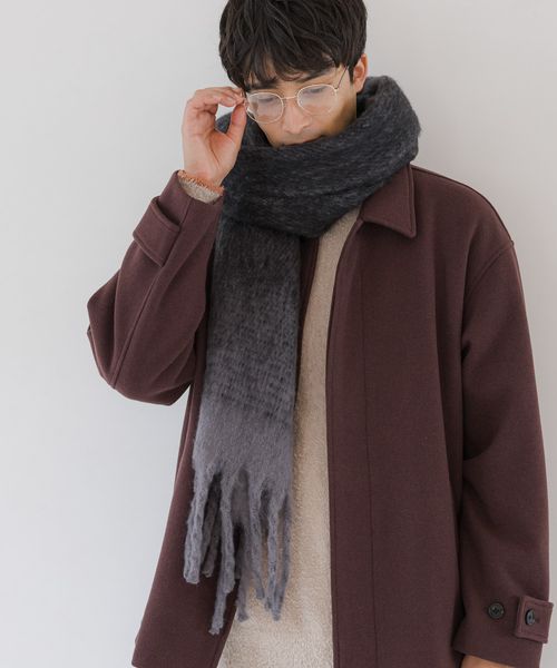 LAKOLE ブークレーグラデーションマフラー/アウトレット価格 シルバー FREE メンズグッズ ラコレ 138776 and ST アンドエスティ(旧ドットエスティ) LAKOLE ブークレーグラデーションマフラー/アウトレット価格 シルバー FREE メンズグッズ ラコレ 138776 and ST アンドエスティ(旧ドットエスティ)