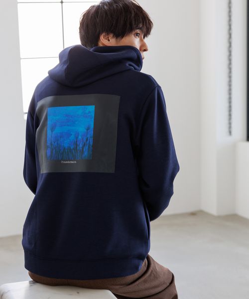 LAKOLE バックプリントエアパーカー ネイビー M メンズインナー ラコレ 140616 and ST アンドエスティ(旧ドットエスティ) LAKOLE バックプリントエアパーカー ネイビー M メンズインナー ラコレ 140616 and ST アンドエスティ(旧ドットエスティ)