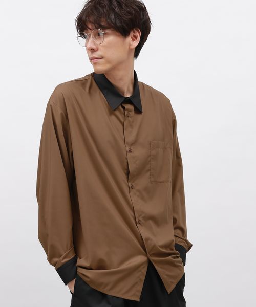 LAKOLE シルクライククレリック長袖シャツ/アウトレット価格 ライトベージュ M メンズインナー ラコレ 141079 and ST アンドエスティ(旧ドットエスティ) LAKOLE シルクライククレリック長袖シャツ/アウトレット価格 ライトベージュ M メンズインナー ラコレ 141079 and ST アンドエスティ(旧ドットエスティ)