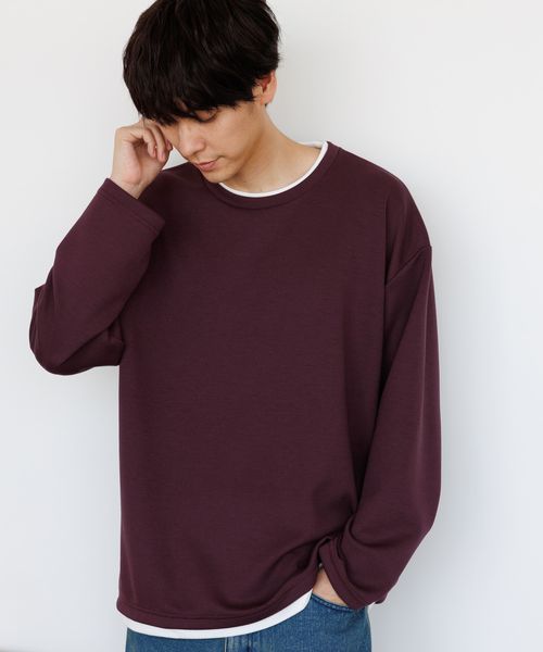 LAKOLE ダンボールレイヤー長袖T ボルドー M メンズインナー ラコレ 142863 and ST アンドエスティ(旧ドットエスティ) LAKOLE ダンボールレイヤー長袖T ボルドー M メンズインナー ラコレ 142863 and ST アンドエスティ(旧ドットエスティ)