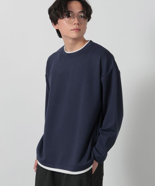 LAKOLE ダンボールレイヤー長袖T ネイビー L メンズインナー ラコレ 142863 and ST アンドエスティ(旧ドットエスティ) LAKOLE ダンボールレイヤー長袖T ネイビー L メンズインナー ラコレ 142863 and ST アンドエスティ(旧ドットエスティ)