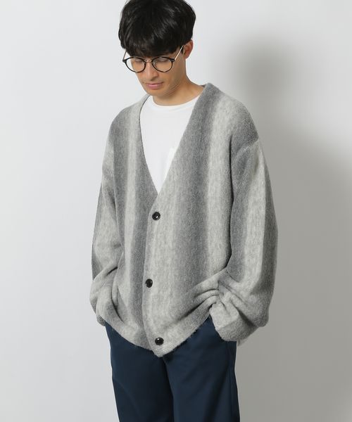 LAKOLE グラデストライプカーディガン/アウトレット価格 グレー XL メンズインナー ラコレ 146463 and ST アンドエスティ(旧ドットエスティ) LAKOLE グラデストライプカーディガン/アウトレット価格 グレー XL メンズインナー ラコレ 146463 and ST アンドエスティ(旧ドットエスティ)