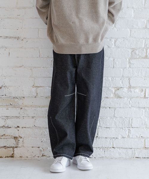 LAKOLE カーブデニムパンツ シルバー S メンズボトムス ラコレ 147320 and ST アンドエスティ(旧ドットエスティ) LAKOLE カーブデニムパンツ シルバー S メンズボトムス ラコレ 147320 and ST アンドエスティ(旧ドットエスティ)